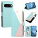 thumbnail image 1 of Funda Cartera Tricolor para Google Pixel 10 Pro XL 5G con Soporte, Verde, 1 of 6