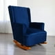 thumbnail image 3 of Sillon Mecedor Felpa Azul Marino, 3 of 3