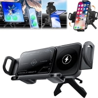 Genérico - Smartphone/Pad Car Holder - 2-In-1 Auto Rotating With Fast Charging Feature, One-Touch Rotatable Vent Mount Suitable For Smartphone/Pad/Foldable Phone-Negro