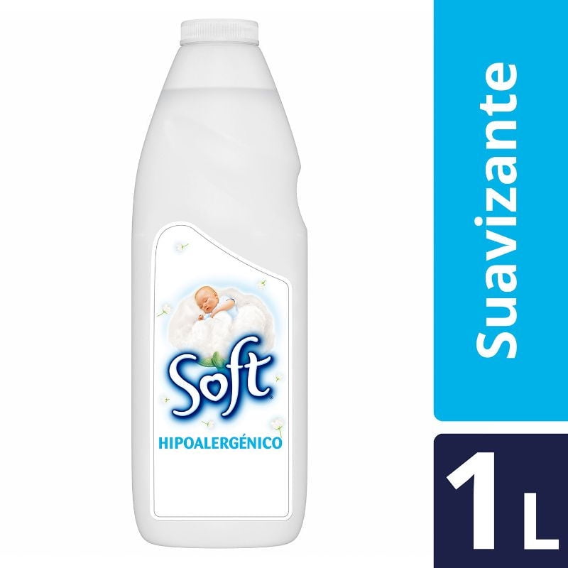 Suavizante Líquido Hipoalergénico Botella 1 L Soft