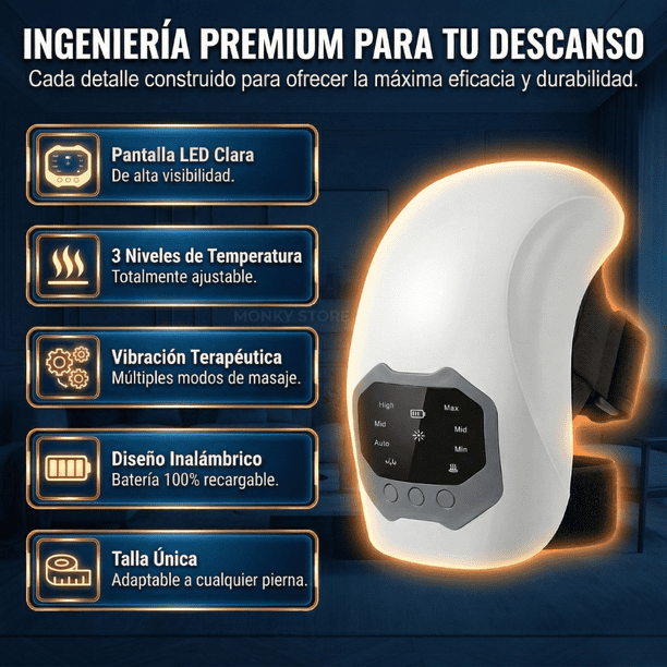 Rodillera Ortopedica Termica Masajeador Calor Artrosis | Lider