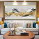 thumbnail image 4 of 1pc Canvas Painting, Nordic Abstract Gold Black Ribbon Wall Art Decor, For Living Room Wall Decor, Bedroom Wall Decor, Canvas Wall Art Decor, No Frame, 19.68*39.37inch, 4 of 4