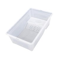 Ioensy - Turtle Tank Aquarium Pet Display Recipiente Para Suministros De Mascotas De Reproducción En Descansar L