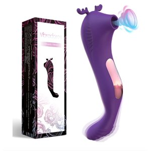 Atlas - Vibrador Con Succionador Y Punto G Violeta