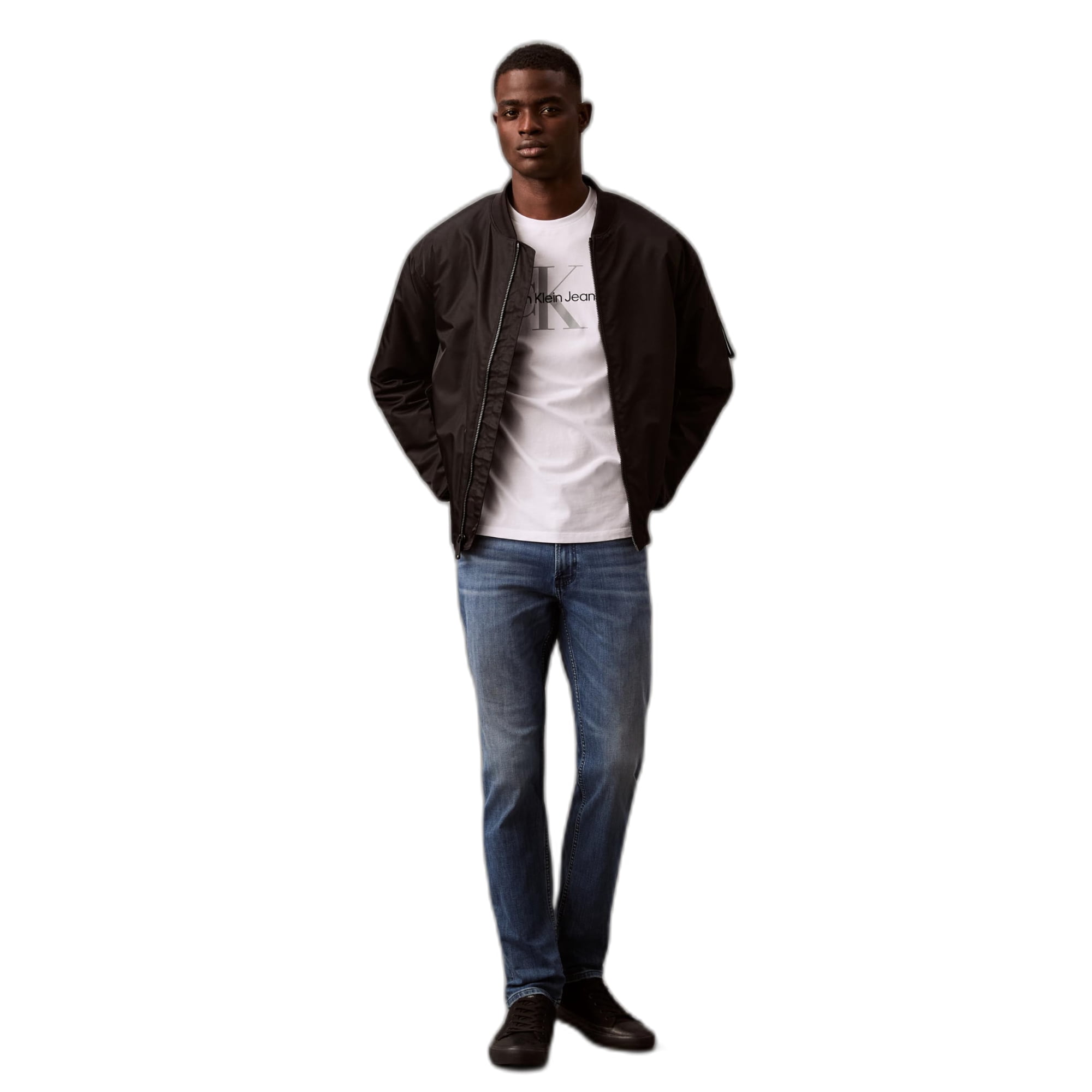 Jeans Slim De Alta Elasticidad Para Hombre Calvin Klein
