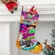 thumbnail image 2 of El Show de Guava Juice Tema: Calcetines de Navidad, fino lino blanco para colgar en escaleras y chimenea, decoración navideña para el hogar, regalo de Navidad. 45cm × 32cm, 2 of 5