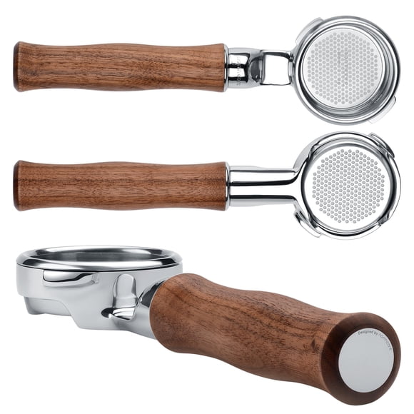 Portafiltro Normcore 58 mm Slim Naked con Mango de Nogal Americano y Cesta de 18 g – Gaggia