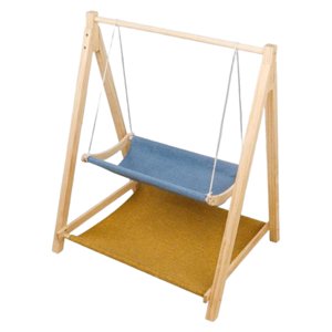 Ioensy - Estantes Modernos Perchas Animales Gatito Hogar Cojín Madera Gato Hamaca Cama