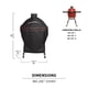 thumbnail image 5 of Funda para parrilla Kamado Joe Big Joe de poliéster impermeable de 24 pulgadas, 5 of 5