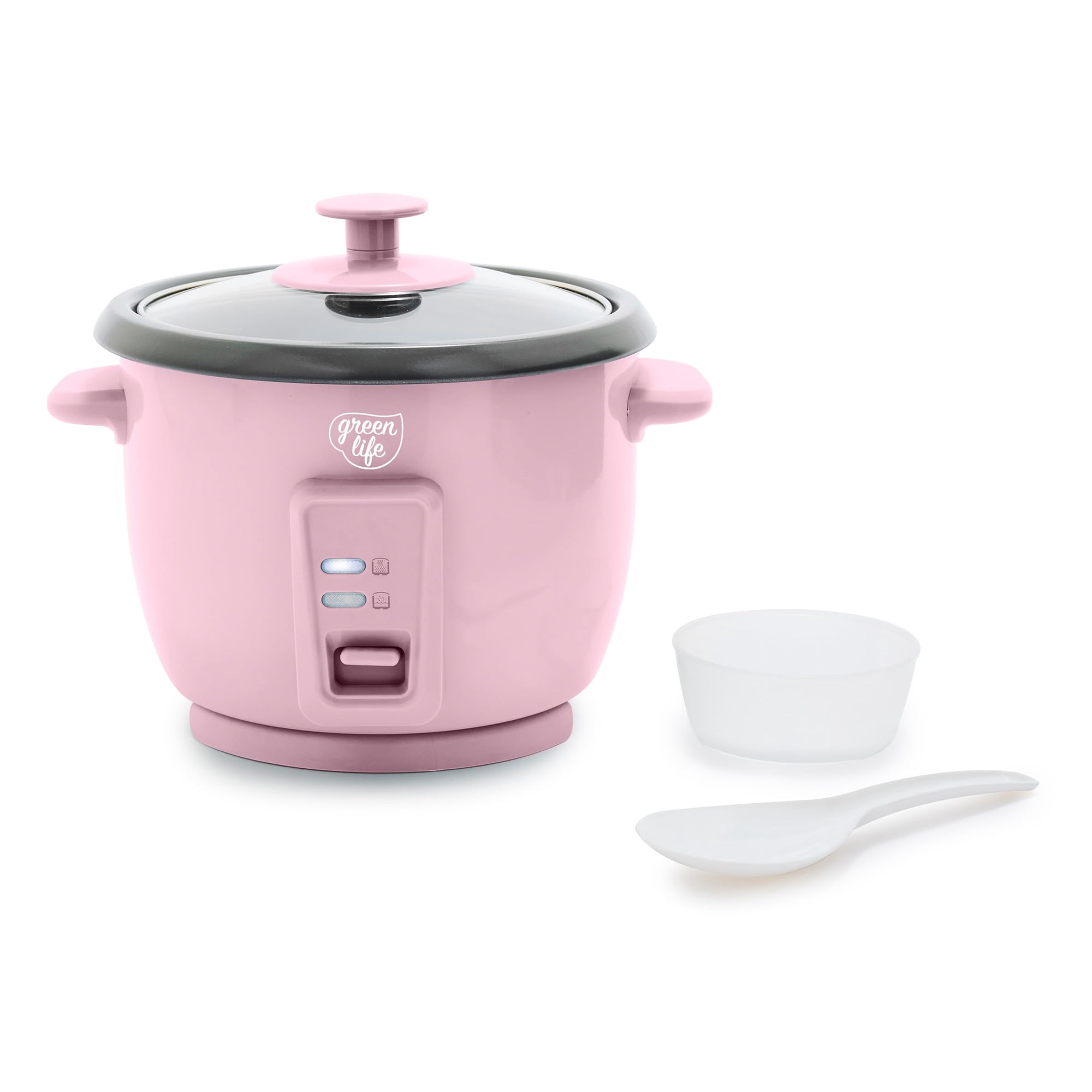Arrocera Greenlife De 3 Litros Con Olla Antiadherente De Cerámica, Color Rosa