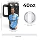 thumbnail image 2 of Rodri Vaso aislado de acero inoxidable con asa, diseño temático, regalo para familia, amigos y fans; incluye pajita y encaja en el portavasos estándar, 40 oz, 2 of 6