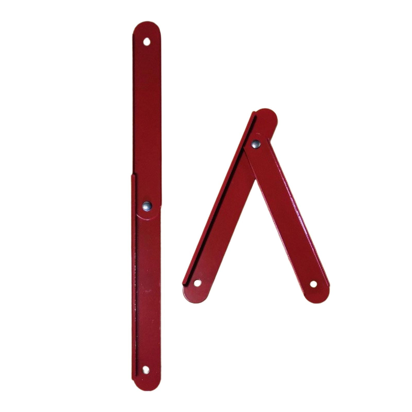 Magideal - 2x Varilla De Escalera De Repuesto, Accesorios De Escalera, Accesorio De Soporte Fijo, Soporte De Metal Con Tornillo, Reemplazo De Bisagra De Escalera 31 Hoyos