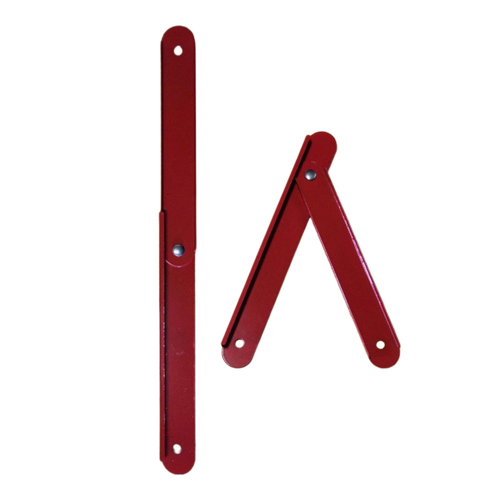 Magideal - 2X Varilla De Escalera De Repuesto, Accesorios De Escalera, Accesorio De Soporte Fijo, Soporte De Metal Con Tornillo, Reemplazo De Bisagra De Escalera 31 Hoyos