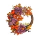 thumbnail image 2 of Guirnalda De Otoño Para Puerta Delantera, Guirnalda Artificial, Fiesta De Flores, Corona De Cosecha De Otoño, Flor Violeta, 2 of 5