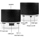 thumbnail image 5 of Mini altavoz Bluetooth inalámbrico portátil, altavoz estéreo recargable con graves superbajos IA y luces LED, 5 of 7