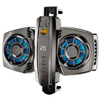 Magideal - Radiador De Teléfono Móvil Con Luces Rgb Hoja De Refrigeración Estuche De Enfriamiento Portátil Disipador De Calor Disipador De Calor Para Juegos Para , Negro