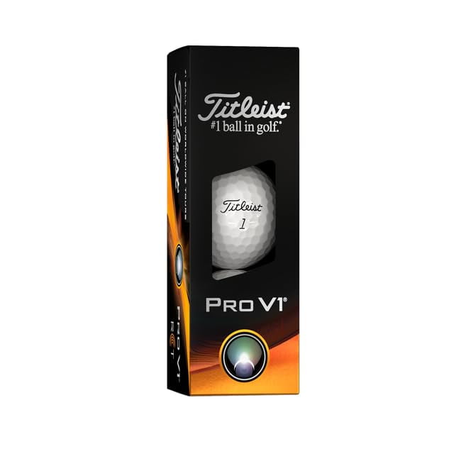 Pelota De Golf Titleist Pro V1 Rct De 3 Bolas, Color Blanco