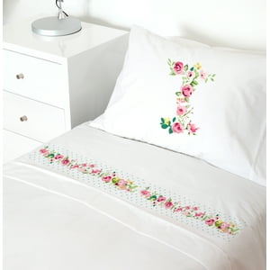 Tuyo Print - Juego De Sábanas 1 Pl Letras Vintage I