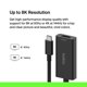 thumbnail image 2 of Adaptador Belkin USB-C a HDMI 2.1 8K a 60 Hz, 4K a 144 Hz negro, 2 of 7
