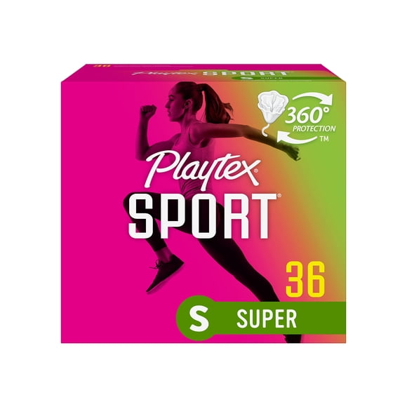 Tampones Playtex Sport Super Absorbency, sin fragancia, 36 unidades