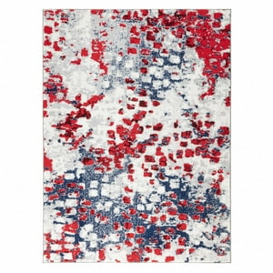 Modalfo - Alfombra Florida Roja 120 X 180 Cm