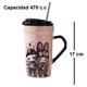 thumbnail image 2 of Mug De Cerámica, Con Tapa Y Bombilla, Kawaii 470 Ml, 2 of 3