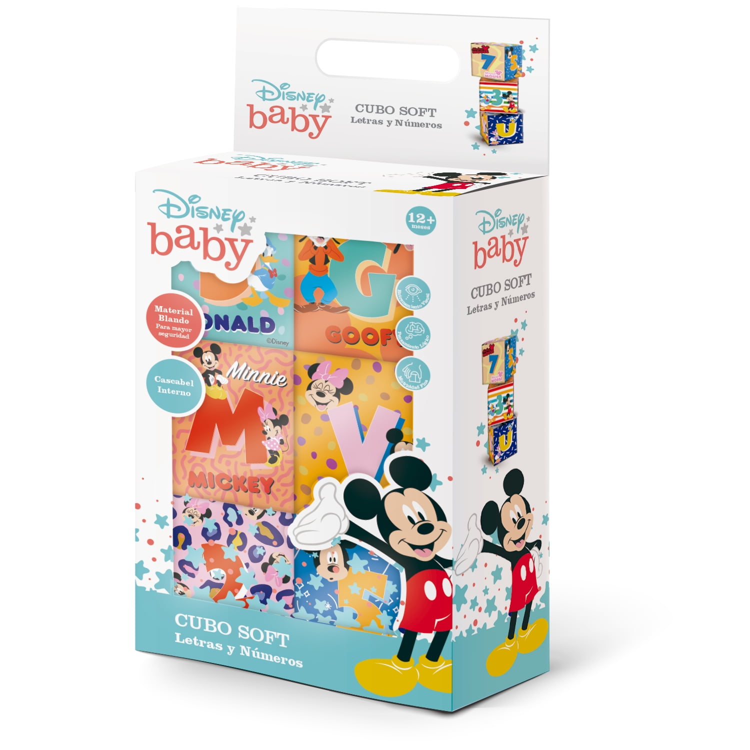 Cubo Soft Letras Y Números Disney Baby