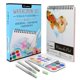 thumbnail image 1 of Kit de acuarela Kassa 21 colores, 30 hojas y 3 plumas, 1 of 7