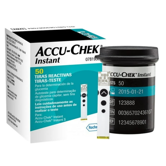 50 Tiras Reactivas Accu Chek Instant // Cintas
