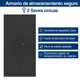 thumbnail image 2 of Armario Metálico con separaciones - Linea Black SA-FC-S001, 2 of 3