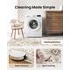 thumbnail image 3 of Alfombra redonda lavable beige de 183 cm – AMADA HOMEFURNISHING, 3 of 8