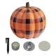thumbnail image 4 of Divertidas decoraciones para exteriores, calabazas impermeables, duraderas y atractivas, con LED inflables de Halloween, para el hogar, jardín, césped, vacaciones, patio. Tartán, 4 of 5