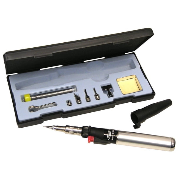 Kit multiusos de soldadura con antorcha de butano y aire caliente Blazer SI-100CR Excalibur