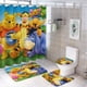 thumbnail image 1 of Winnie Pooh-theme 4-Piece Shower Curtain Set with Rugs, Waterproof Bathroom Decor Set Includes Bath Mat, U-Shaped Rug, Toilet Lid Cover and Curtain with Hooks, 1 of 6
