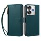 thumbnail image 3 of Funda con Billetera para [Xiaomi Poco F6] con Bolsillo Zipper y Tarjetero Verde pavo real, 3 of 6