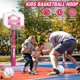 thumbnail image 4 of Set deportivo HYES 2 en 1 con canasta de baloncesto y pelota en T para niños, 4 of 9