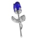 thumbnail image 2 of Rosa De Cristal, Regalo De Flores, Regalo De Boda, Navidad, Romántico, Para Mujer, Su Abuela, Plata, Azul, 2 of 5