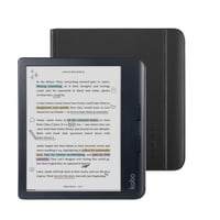Paquete De Ereader Kobo Libra En Color Negro Con Funda De 32 Gb De Almacenamiento