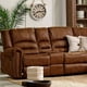 thumbnail image 4 of Sofá Seccional Reclinable Cuero Viejo Con Posavaso Café, 4 of 5