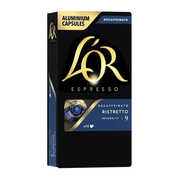 Cápsulas de café L'OR DECAF Ristretto, 10 unidades