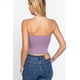 thumbnail image 4 of Saronite Top Corto de Tirantes Finos de Punto Cepillado Básico, Morado (para Mujer), 4 of 4
