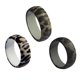 thumbnail image 5 of 3 piezas de leopardo de silicona de silicona anillos de banquete de boda para hombre tama?o 8 de Estados Unidos, 5 of 5