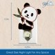 thumbnail image 4 of Lámpara nocturna Gift Essentials de 10 cm con panda de vidrio pintado, 4 of 8