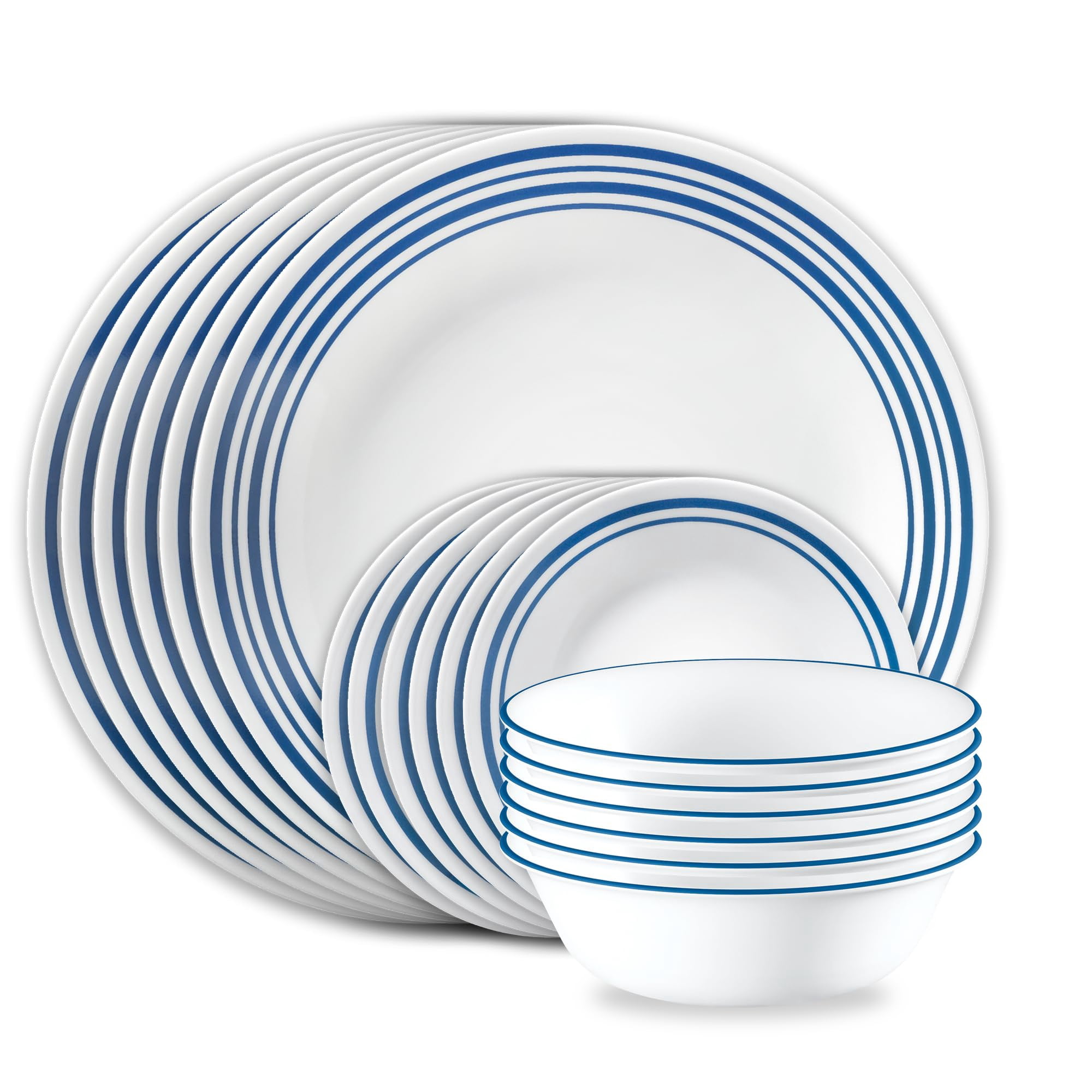 Juego De Vajilla Corelle Vitrelle De Vidrio, 18 Piezas, Servicio Para 6