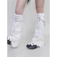 thumbnail image 2 of Calentadores De Piernas Para Mujeres Y Niñas Calentadores De Piernas Frescos Góticos Calientes De Piernas Largas Calcetines Grunge De Denim Calcetines Altos De Lolita Calentadores De Pierna, 2 of 3