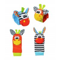 Genérico - Set 2 Sonajero Pulsera Pie Colgante Suave Divertido Lau