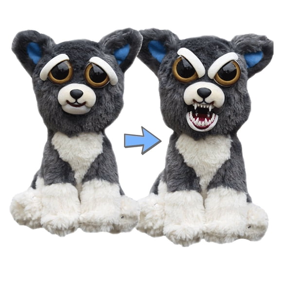 Peluche para perro de peluche, Feisty Pets, Sammy Suckerpunch, 8.5 pulgadas