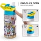 thumbnail image 4 of Pepper Ann Botella de Agua con Tapa Pop Top de Un Toque, Acero Inoxidable, a Prueba de Fugas, para Deportes, Botella Infantil azul 12 oz, 4 of 6