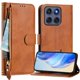 thumbnail image 2 of Funda Billetera Cremallera para Motorola Edge 60 con Porta Tarjetas, Soporte y Correa Marrón, 2 of 5