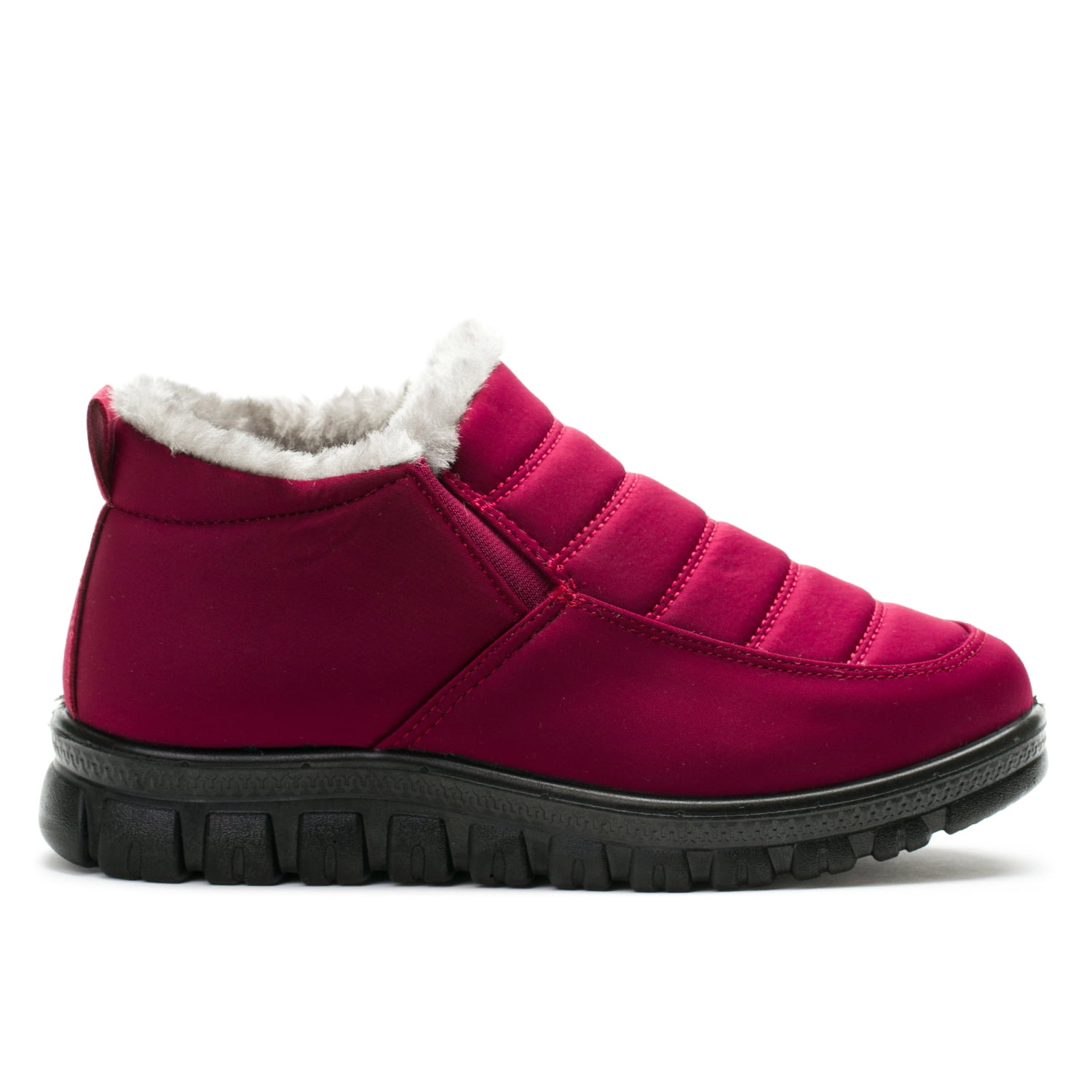 Zapatilla Mujer Burdeo Impermeable Chancleta